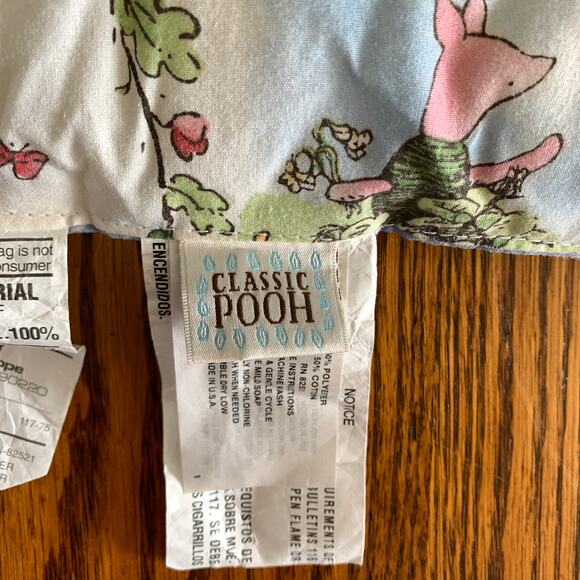 Winnie the Pooh Crib Nursery Set Comforter Headboard Pad Red Calliope 1999 - Picture 2 of 12